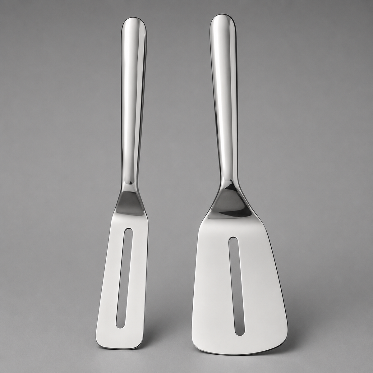 Slotted turner set front view