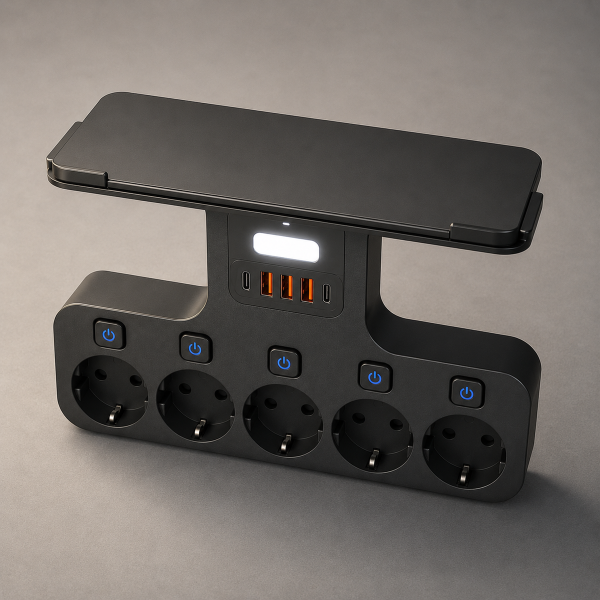 Power station angled view with USB ports