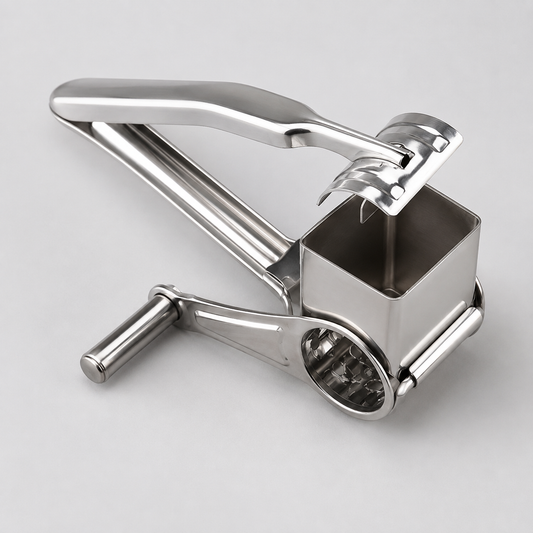 Stainless rotary cheese grater