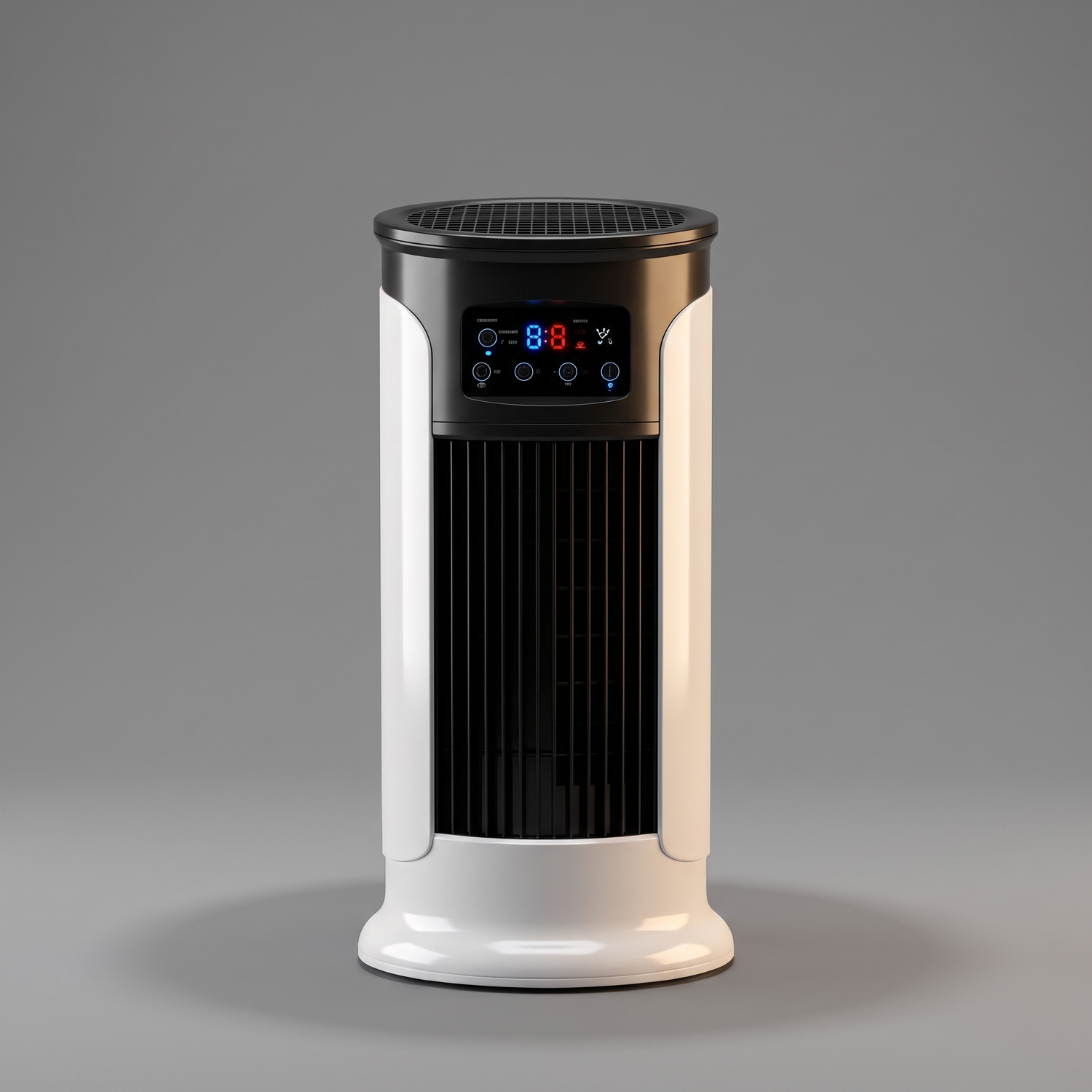 Portable personal air conditioner, front view