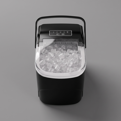 Black bullet ice maker, top view