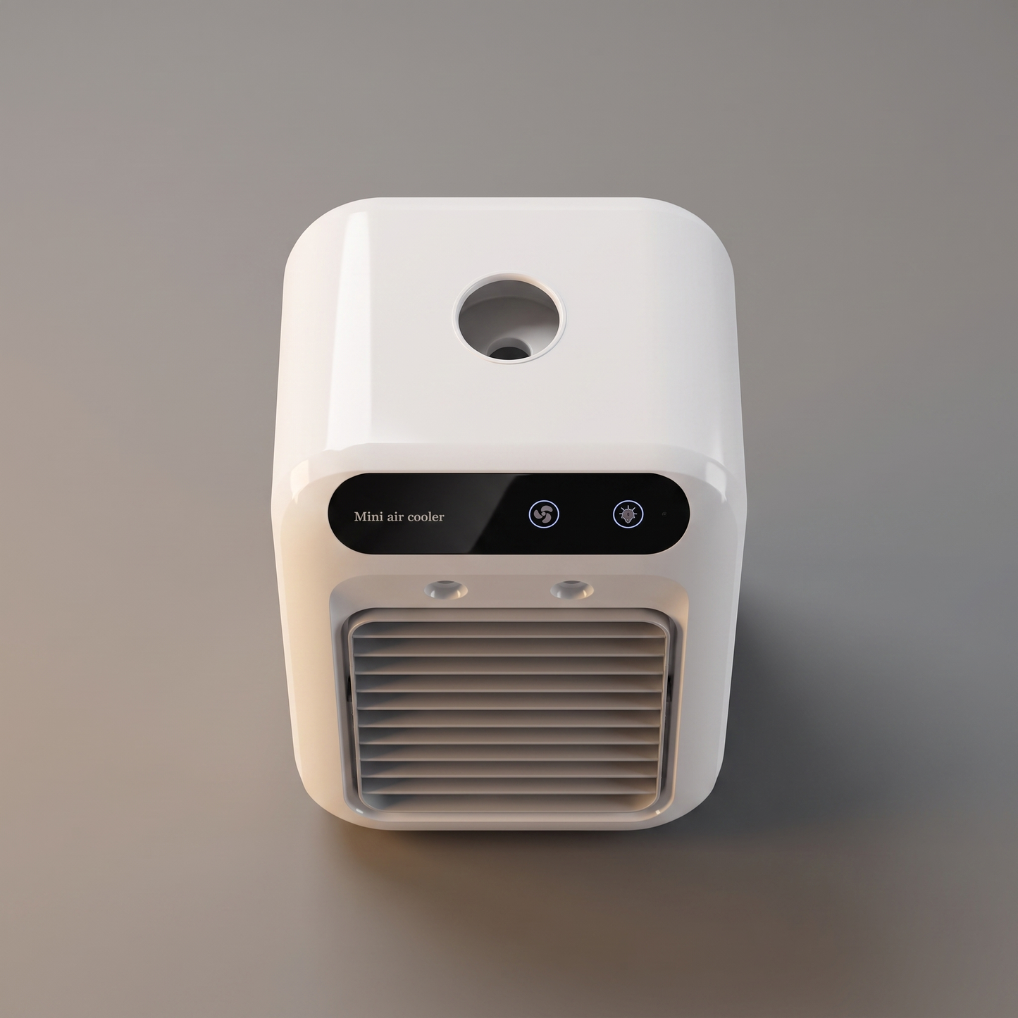 Desktop air conditioner humidifier fan, top view