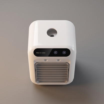 Desktop air conditioner humidifier fan, top view